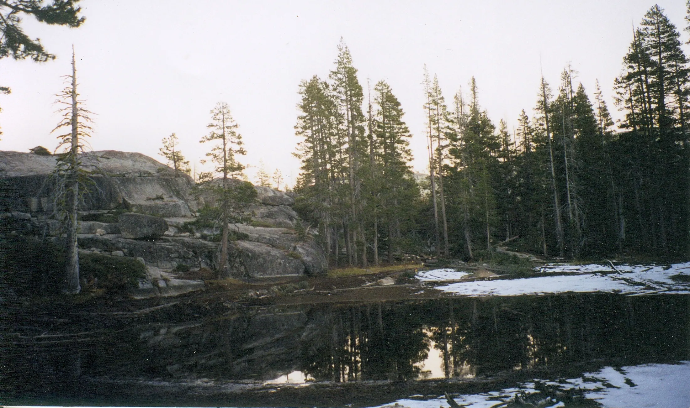 The site before the lake was cleared.